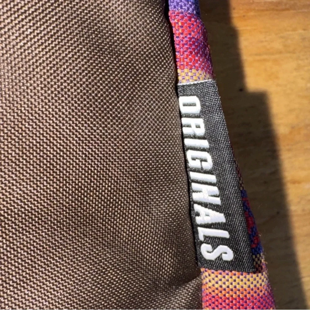 JanSport Originals Multi-Color Stripe Aztec Suede Bottom Preppy Western Bohemian